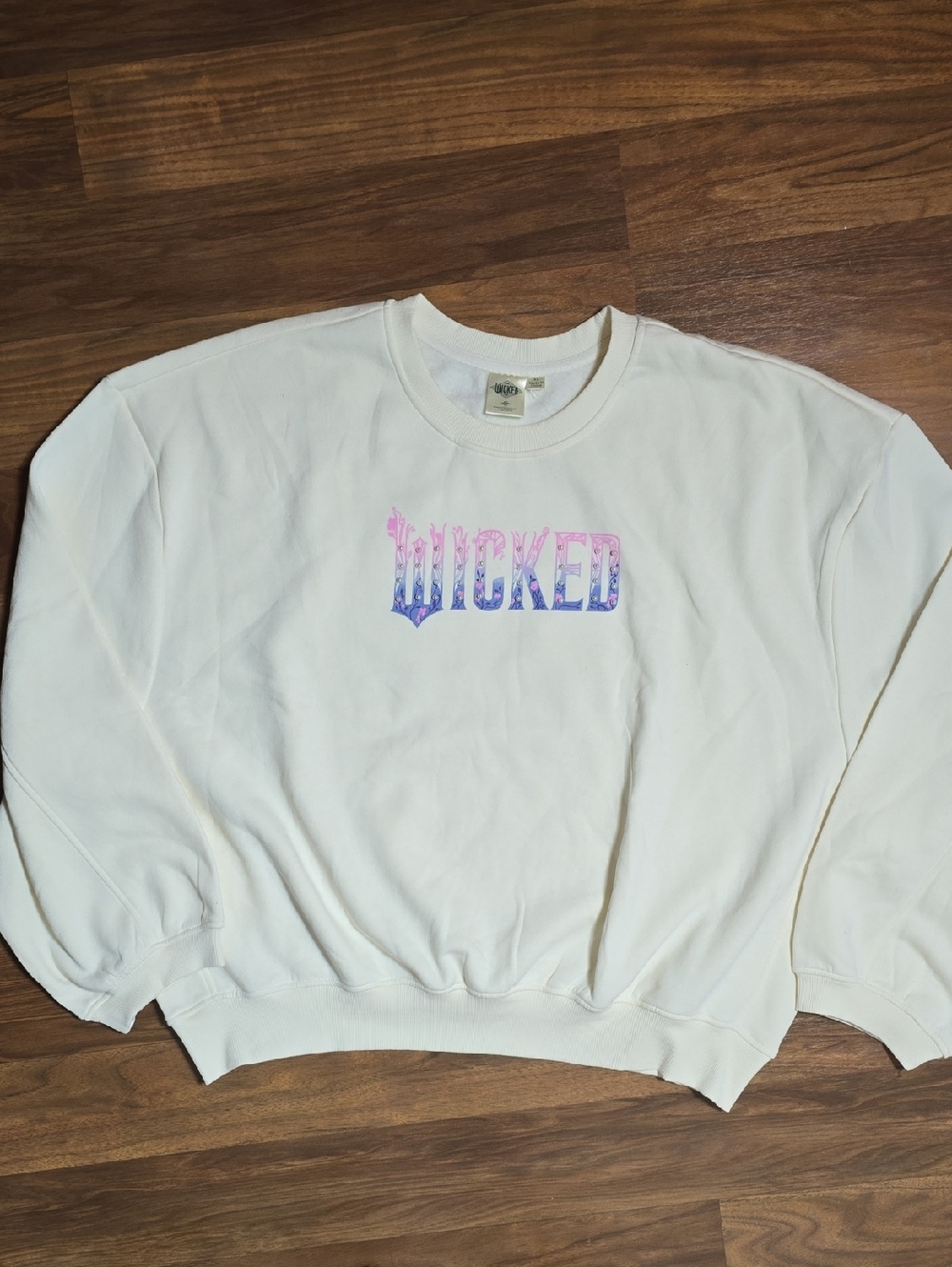 Wicked Pearl Embellished Graphic Crewneck Sweatshirt